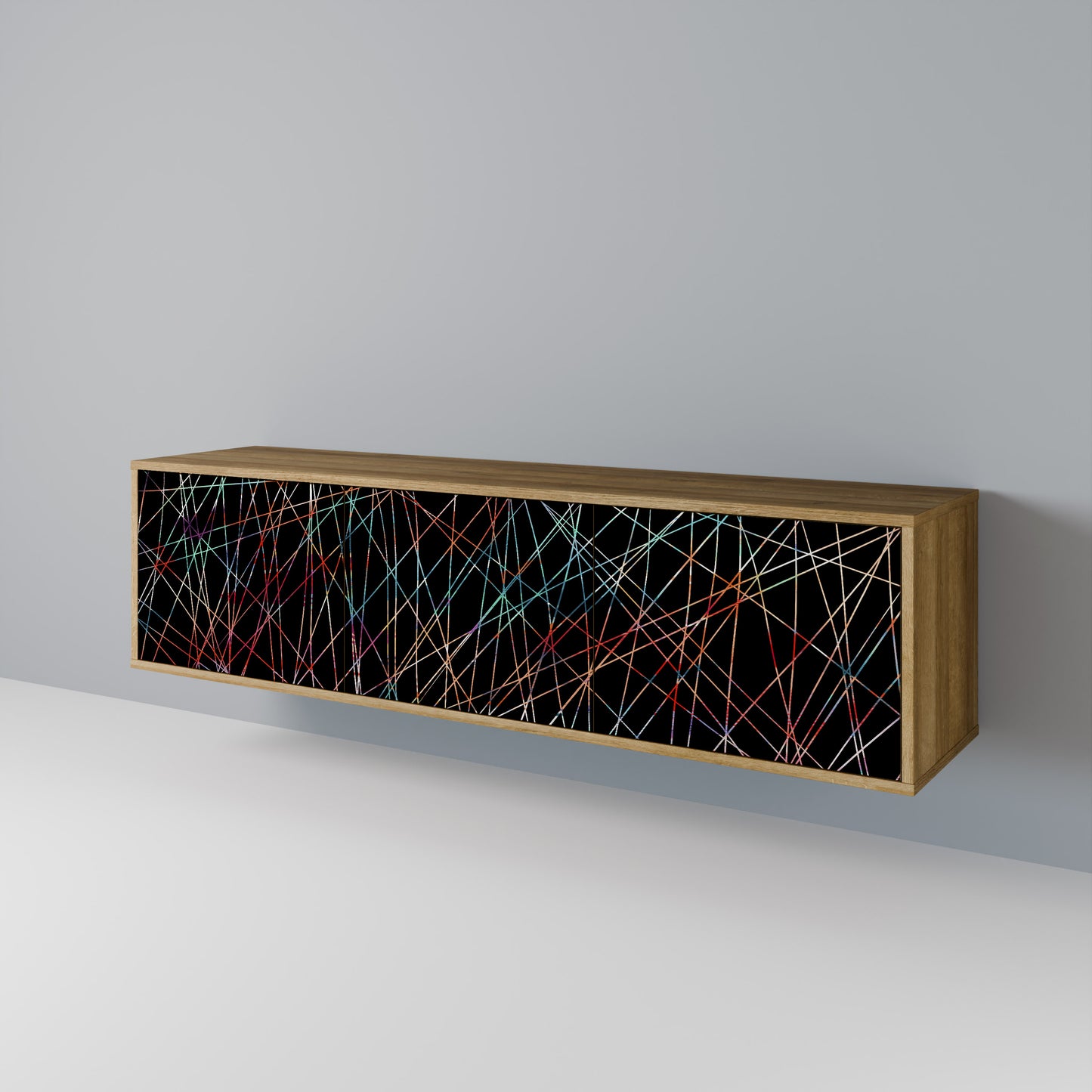 LUMINOUS SNARE TV-bänk med 3 dörrar