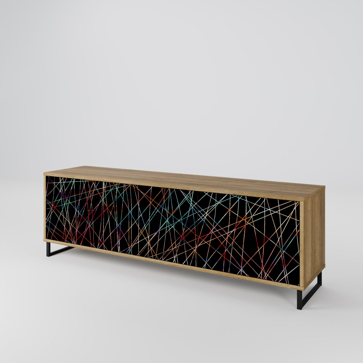 LUMINOUS SNARE TV-bänk med 3 dörrar