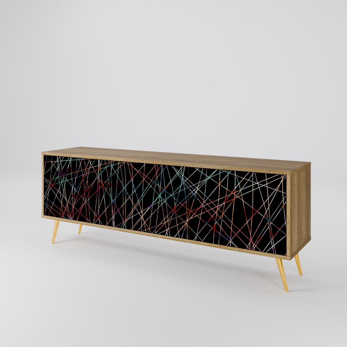 LUMINOUS SNARE TV-bänk med 3 dörrar