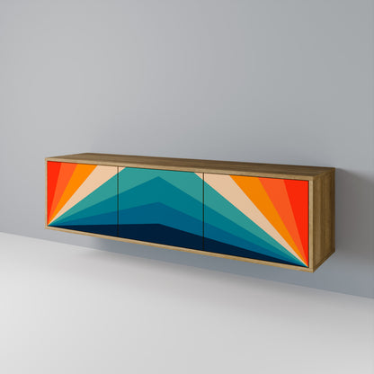 PRISM CONCUSSION TV-bänk med 3 dörrar