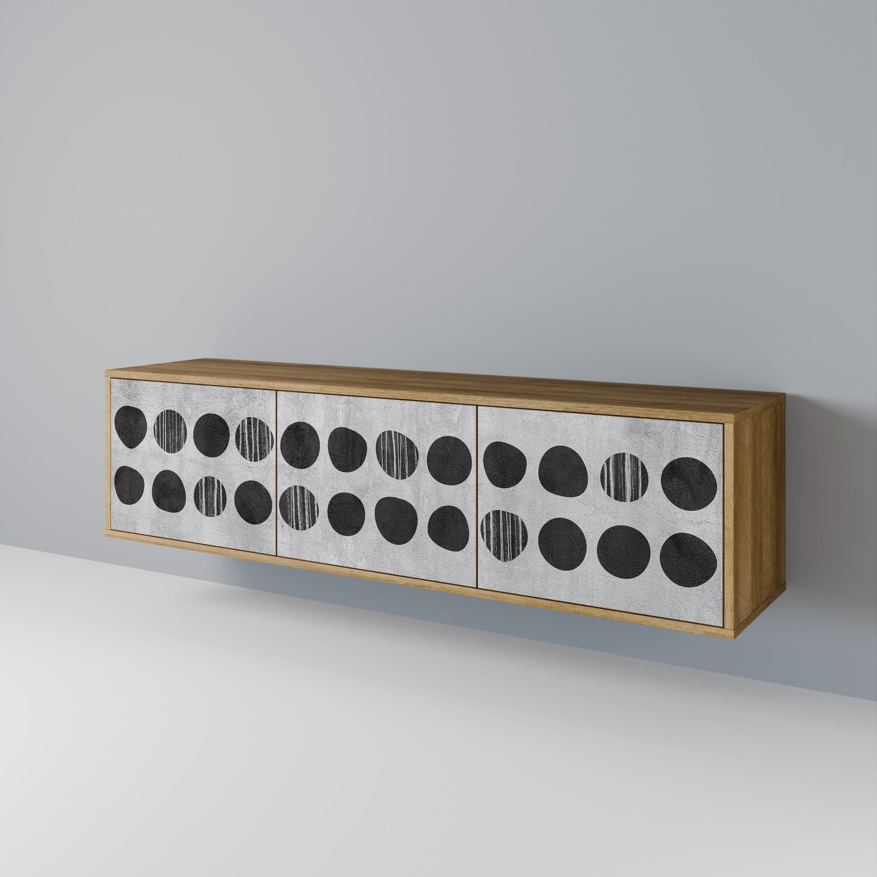 GHOSTLY GRADIENTS 3-Door TV Cabinet