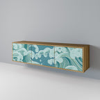 ASIAN SWAY 3-Door TV Stand in Oak Effect