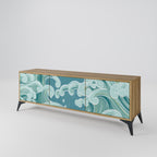 ASIAN SWAY 3-Door TV Stand in Oak Effect