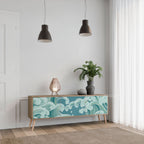 ASIAN SWAY 3-Door TV Stand in Oak Effect