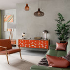 COURAGE MOLD 3-Door TV Stand in Oak Effect