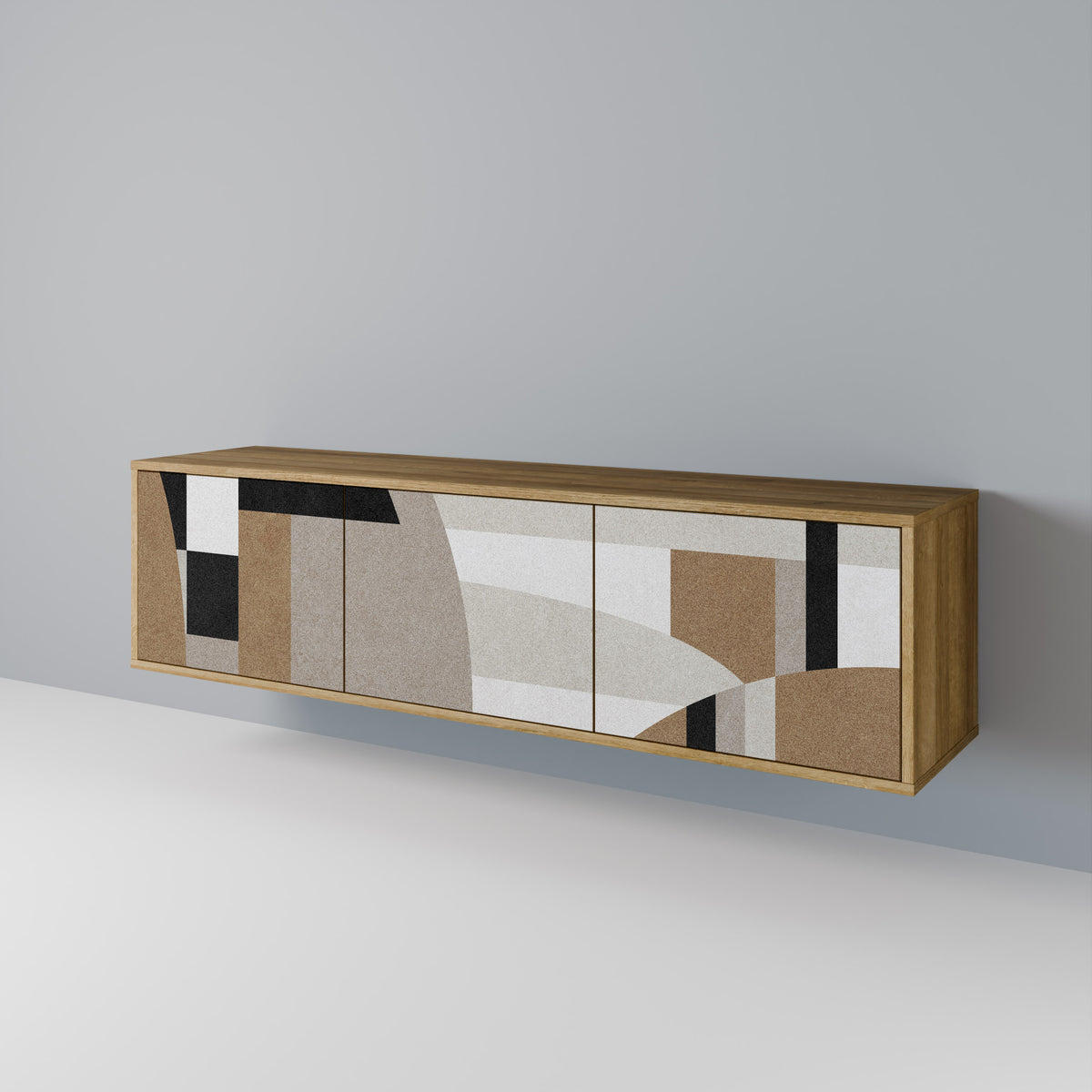 DELICATE MEMENTO TV-bänk med 3 dörrar