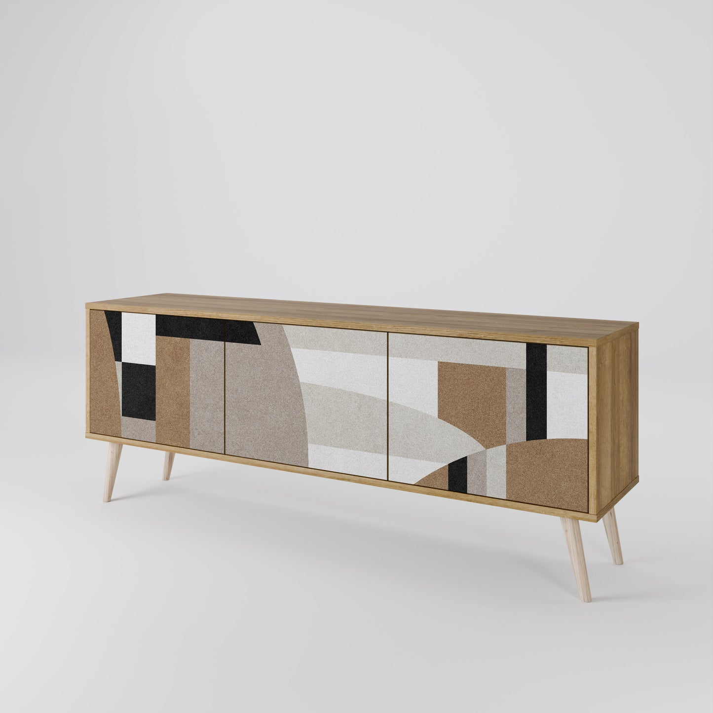 DELICATE MEMENTO TV-bänk med 3 dörrar