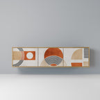 SPACE AROUND 3-Door TV Stand in Oak Effect