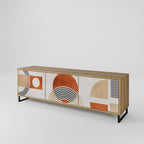 SPACE AROUND 3-Door TV Stand in Oak Effect