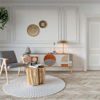 SPACE AROUND 3-Door TV Stand in Oak Effect