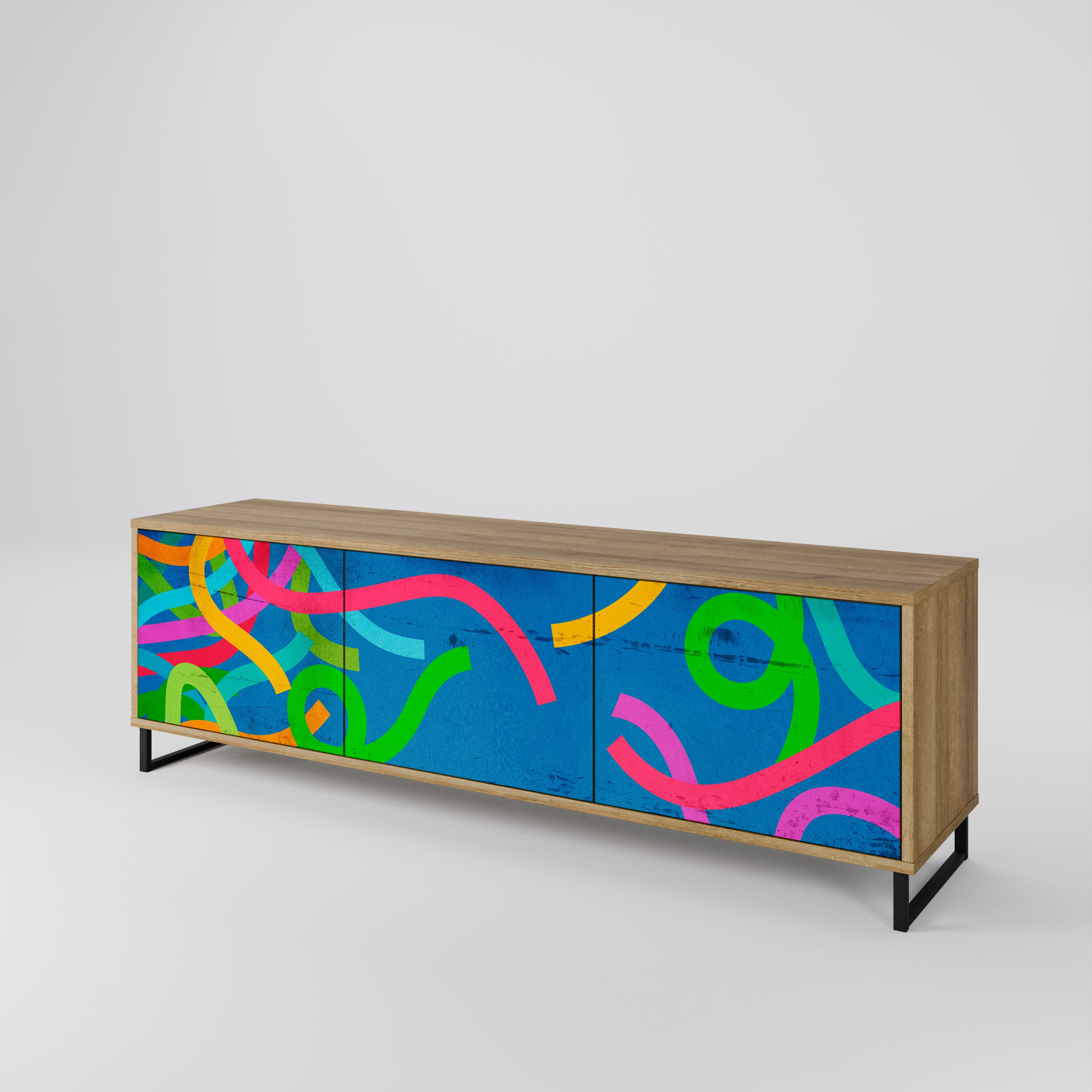 STREAMER TANGLE 3-Door TV Cabinet