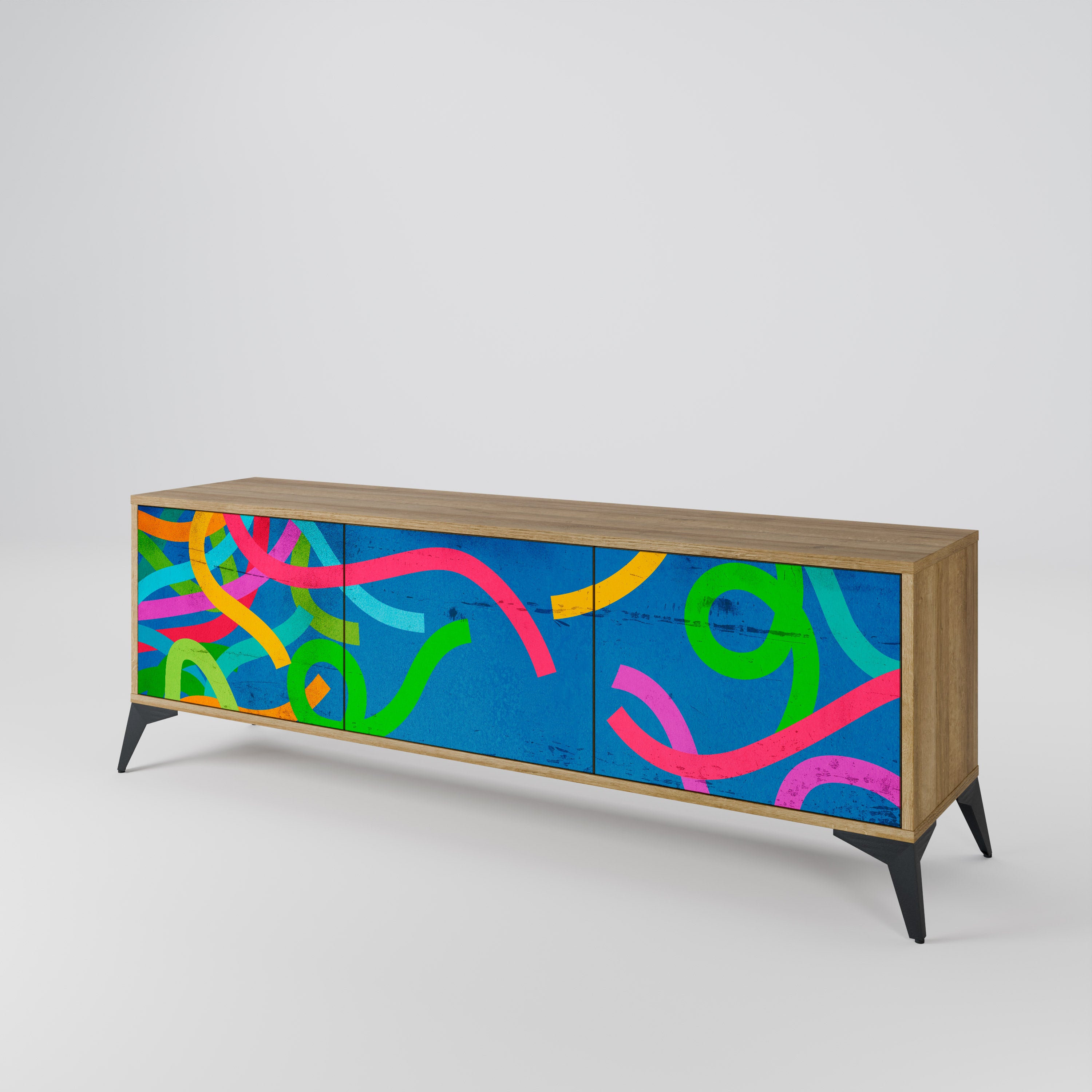 STREAMER TANGLE 3-Door TV Cabinet