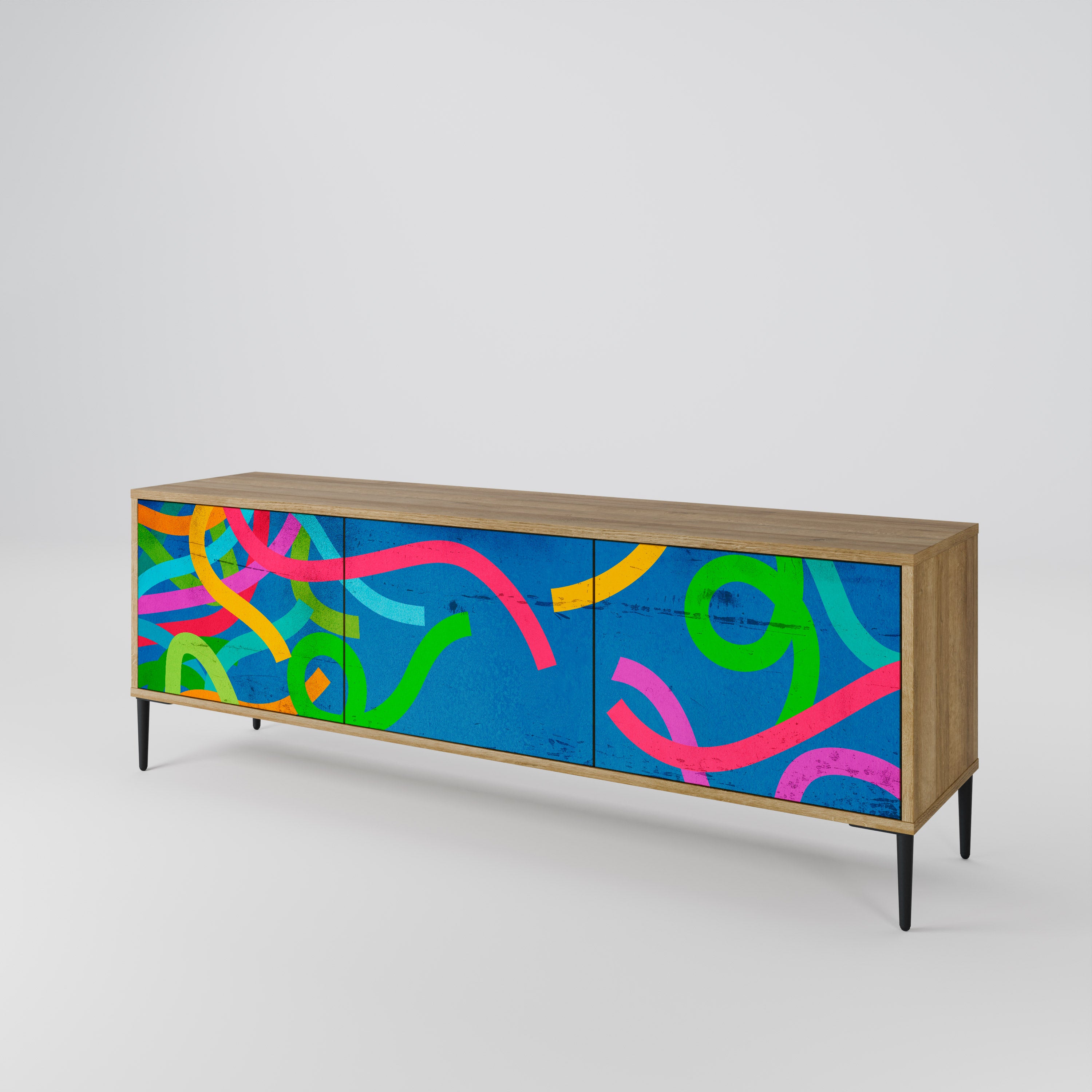 STREAMER TANGLE 3-Door TV Cabinet