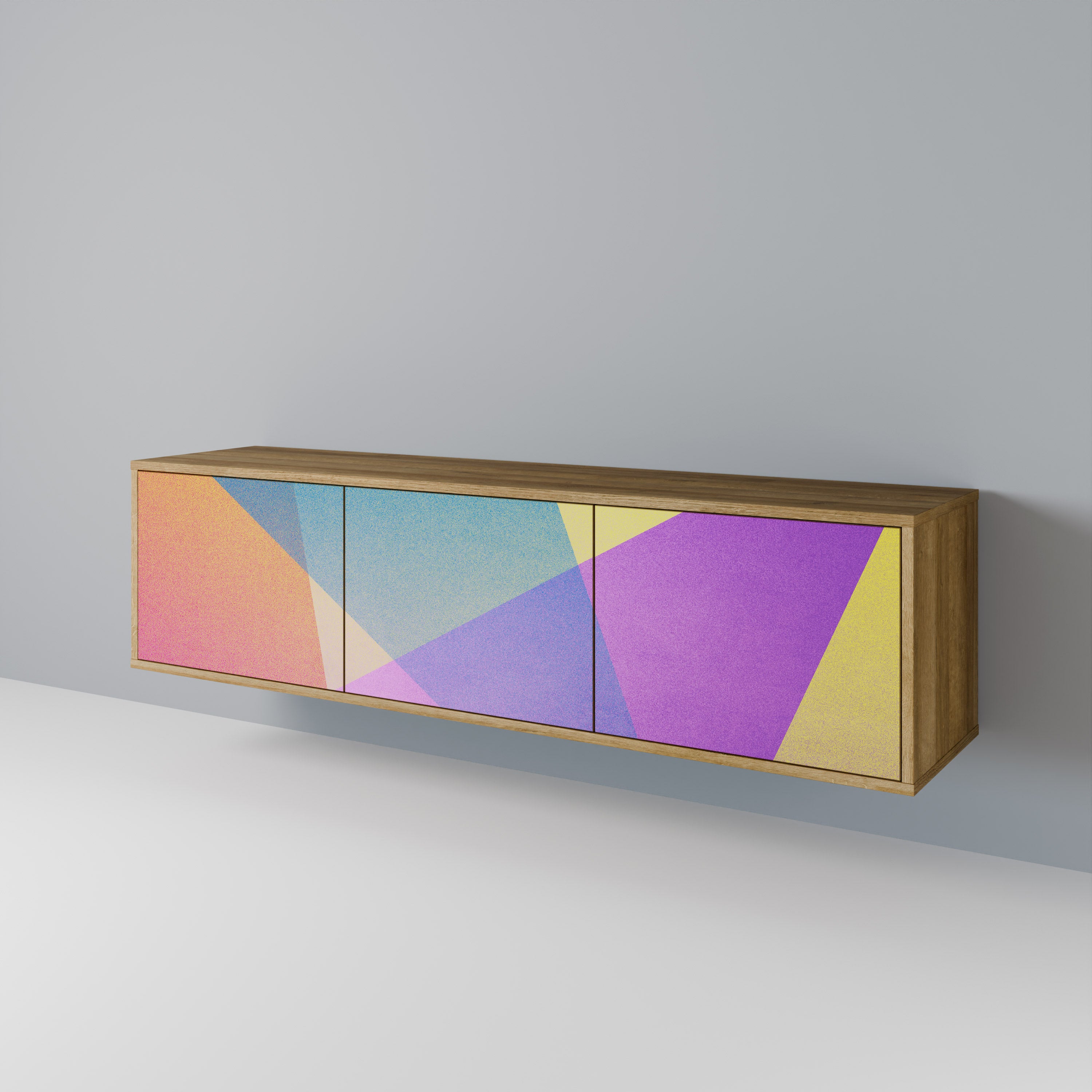 BRIGHT GEOMETRY 3-Door TV Cabinet