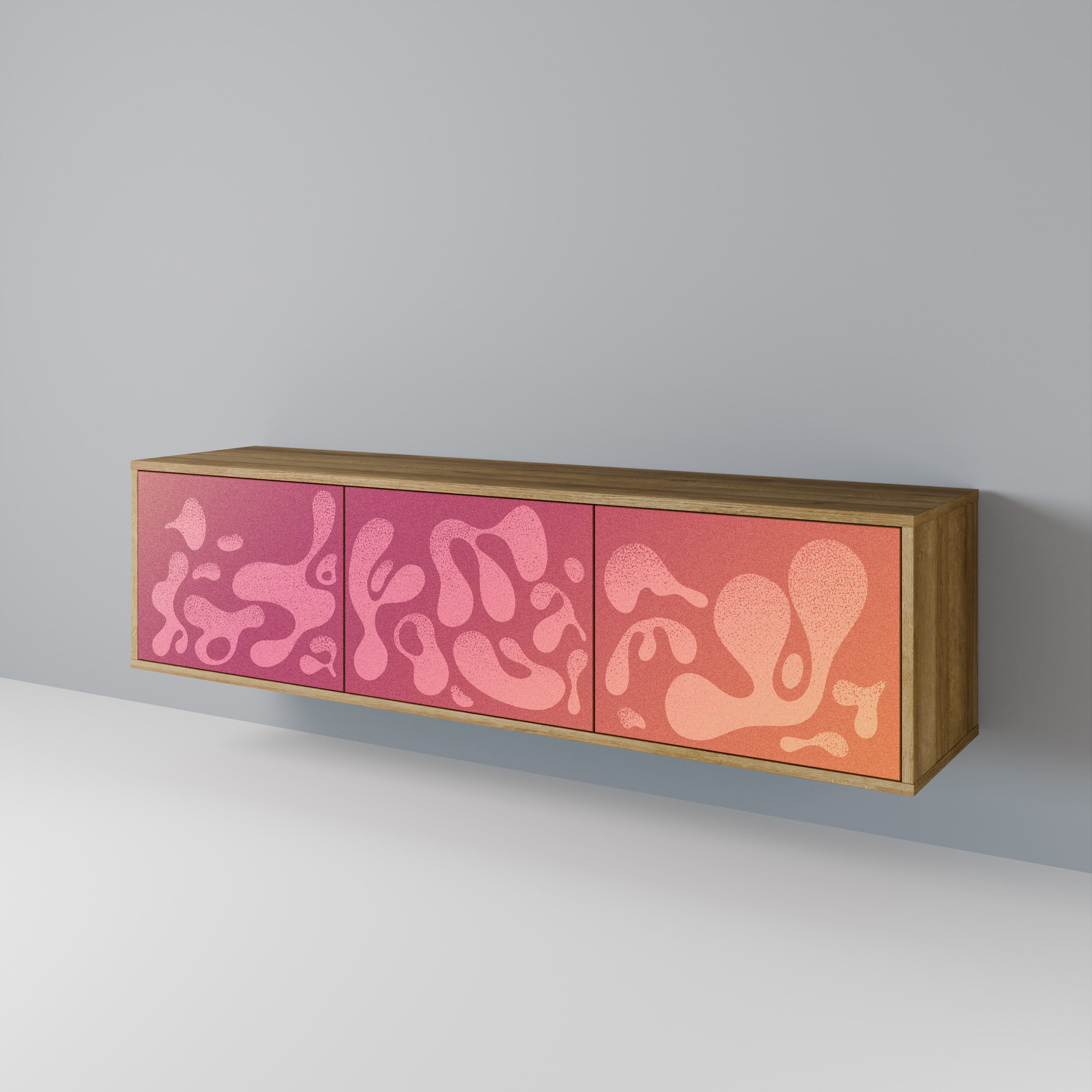 IRREGULAR PINK 3-Door TV Cabinet