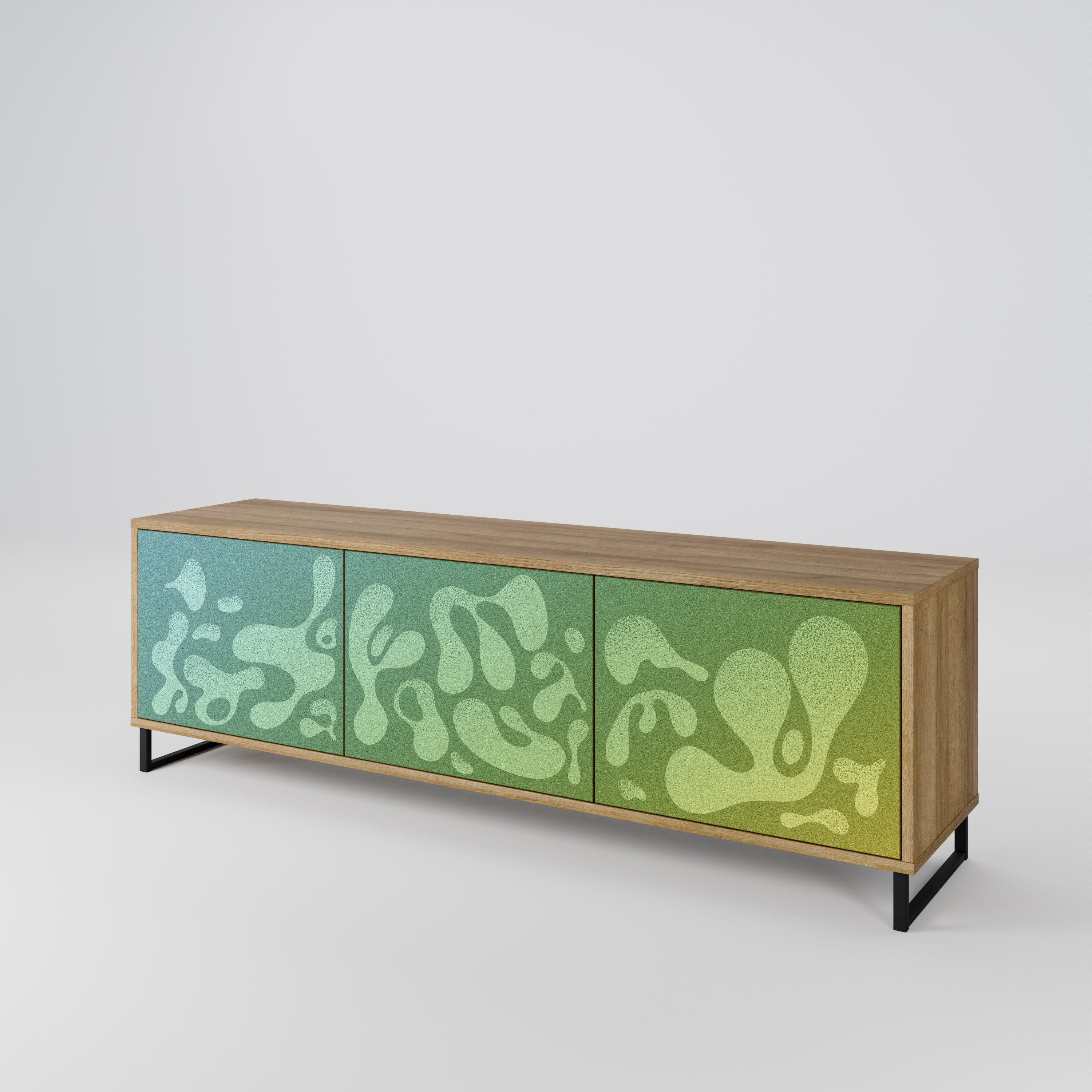 IRREGULAR BLUE 3-Door TV Cabinet