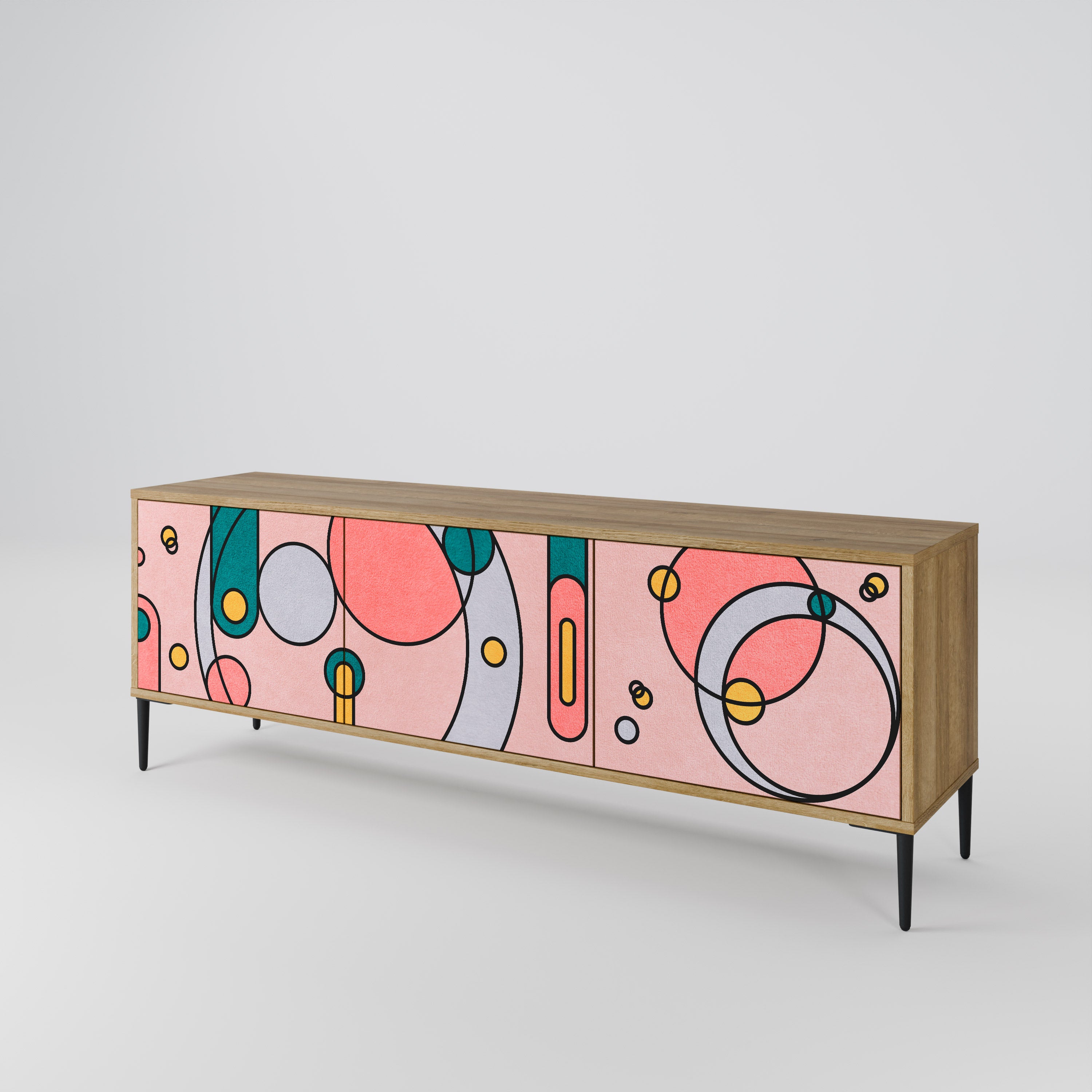 GOSSAMER ECHOES 3-Door TV Cabinet