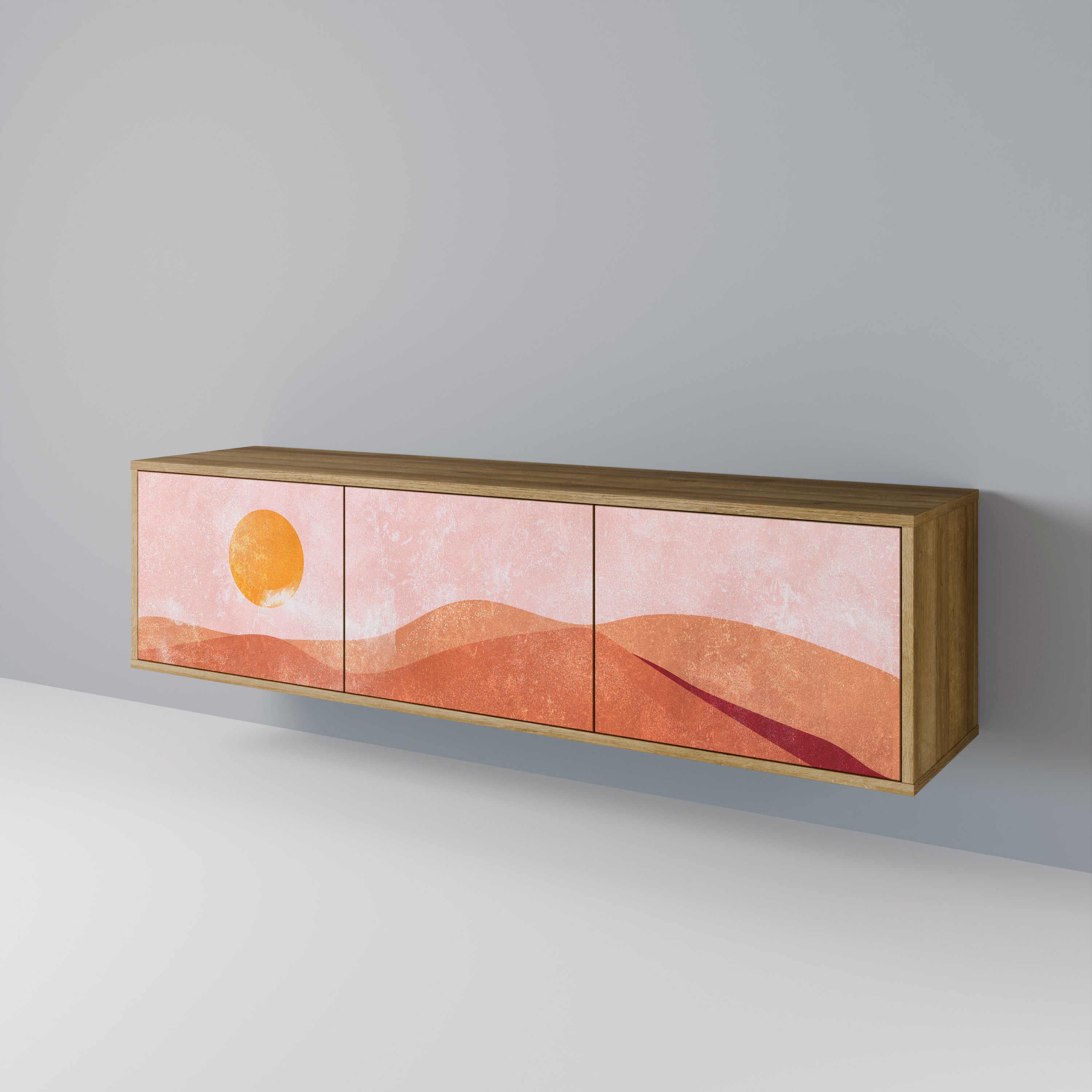 LUMINOUS SUNLIGHT TV-bänk med 3 dörrar