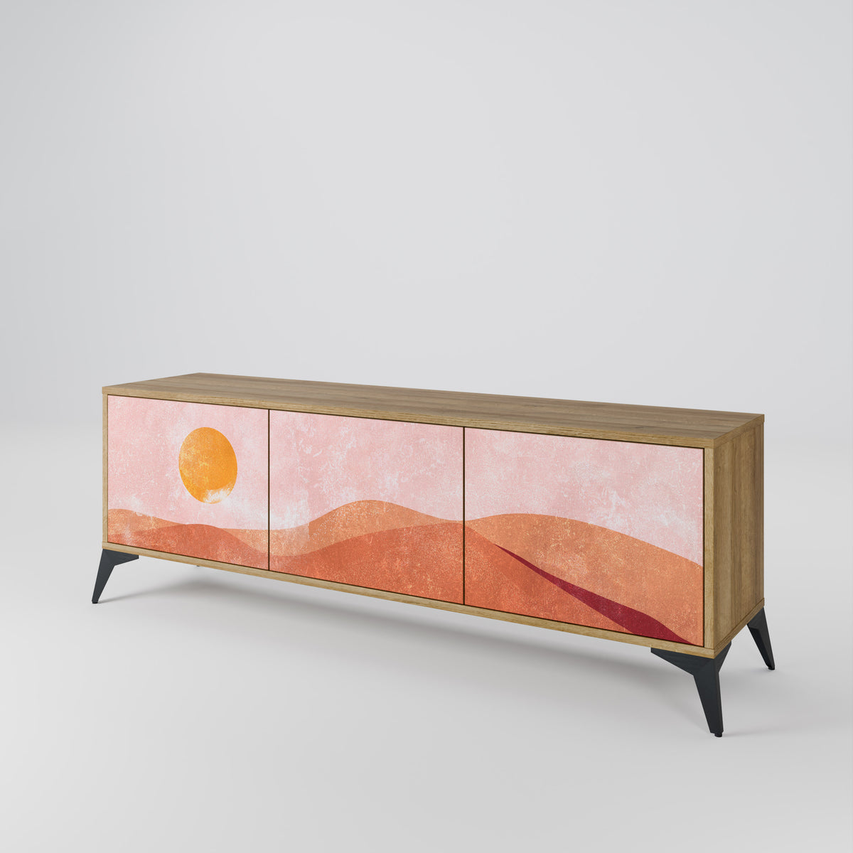 LUMINOUS SUNLIGHT TV-bänk med 3 dörrar
