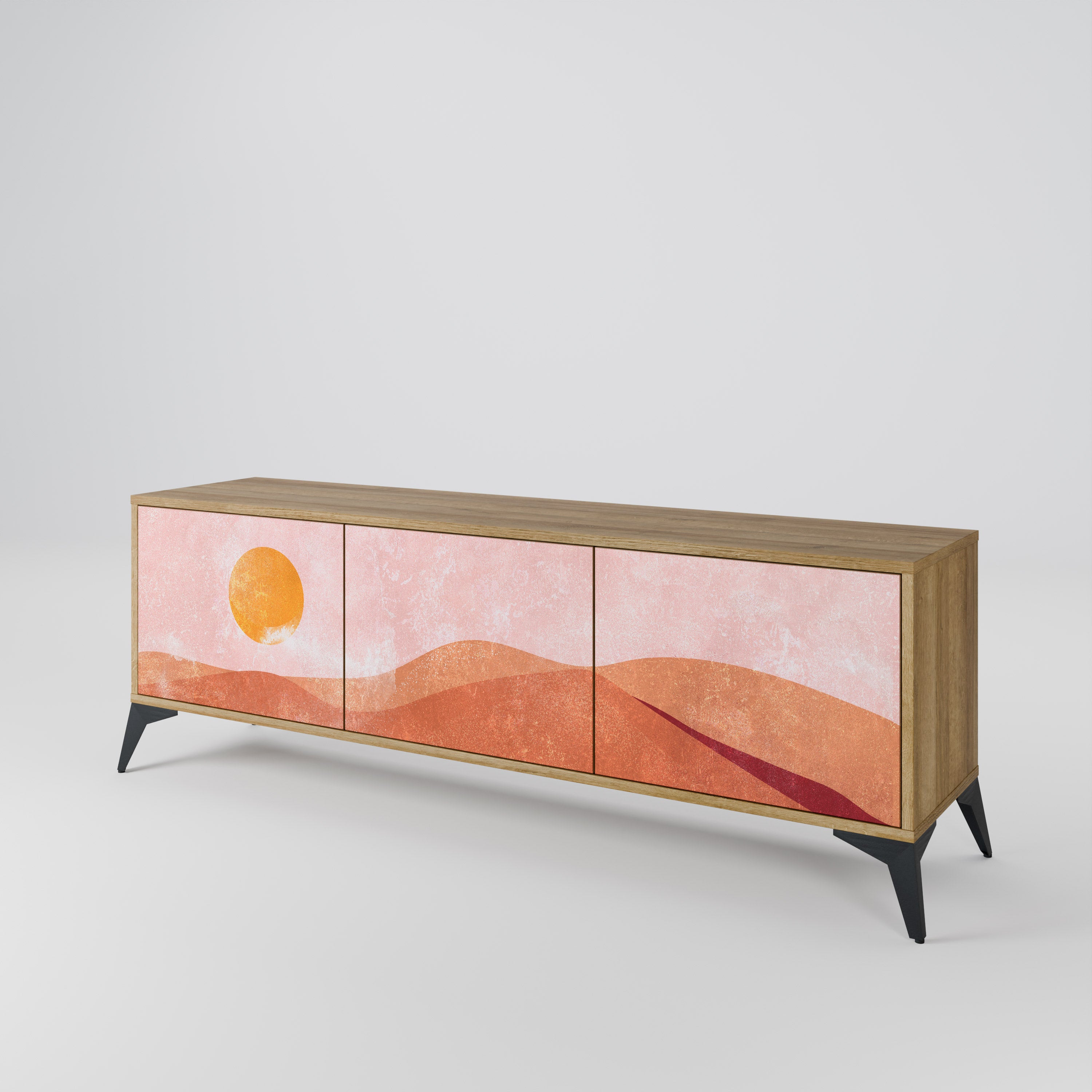 LUMINOUS SUNLIGHT TV-bänk med 3 dörrar