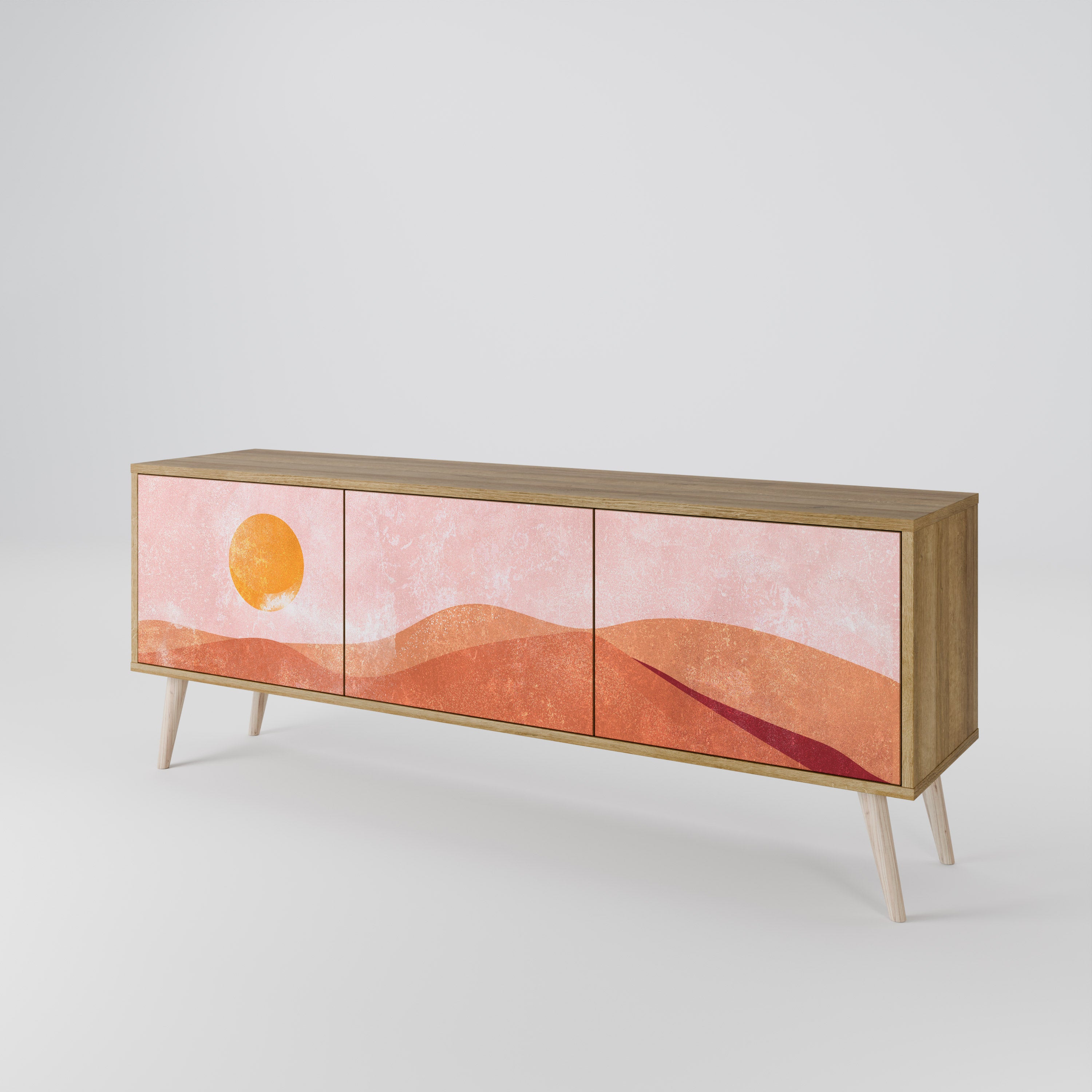 LUMINOUS SUNLIGHT TV-bänk med 3 dörrar