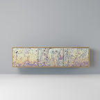 MOSAIC OF COLORS 3-Door TV Stand in Oak Effect