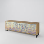 MOSAIC OF COLORS 3-Door TV Stand in Oak Effect