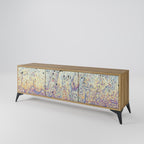 MOSAIC OF COLORS 3-Door TV Stand in Oak Effect