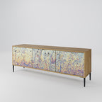 MOSAIC OF COLORS 3-Door TV Stand in Oak Effect