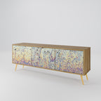 MOSAIC OF COLORS 3-Door TV Stand in Oak Effect