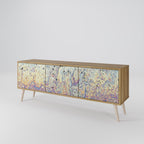 MOSAIC OF COLORS 3-Door TV Stand in Oak Effect