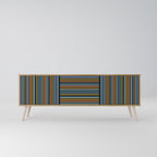 LINEOUT SPECTRUM 3-Door TV Stand in Oak Effect