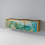 SPECTRUM SPLENDOR 3-Door TV Stand in Oak Effect