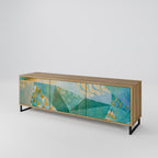 SPECTRUM SPLENDOR 3-Door TV Stand in Oak Effect