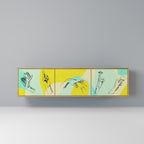 BODY LANGUAGE 3-Door TV Stand in Oak Effect