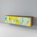 BODY LANGUAGE 3-Door TV Stand in Oak Effect