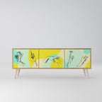 BODY LANGUAGE 3-Door TV Stand in Oak Effect