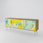 BODY LANGUAGE 3-Door TV Stand in Oak Effect