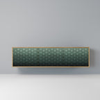 ORNAMENTAL GLIMMER 3-Door TV Stand in Oak Effect