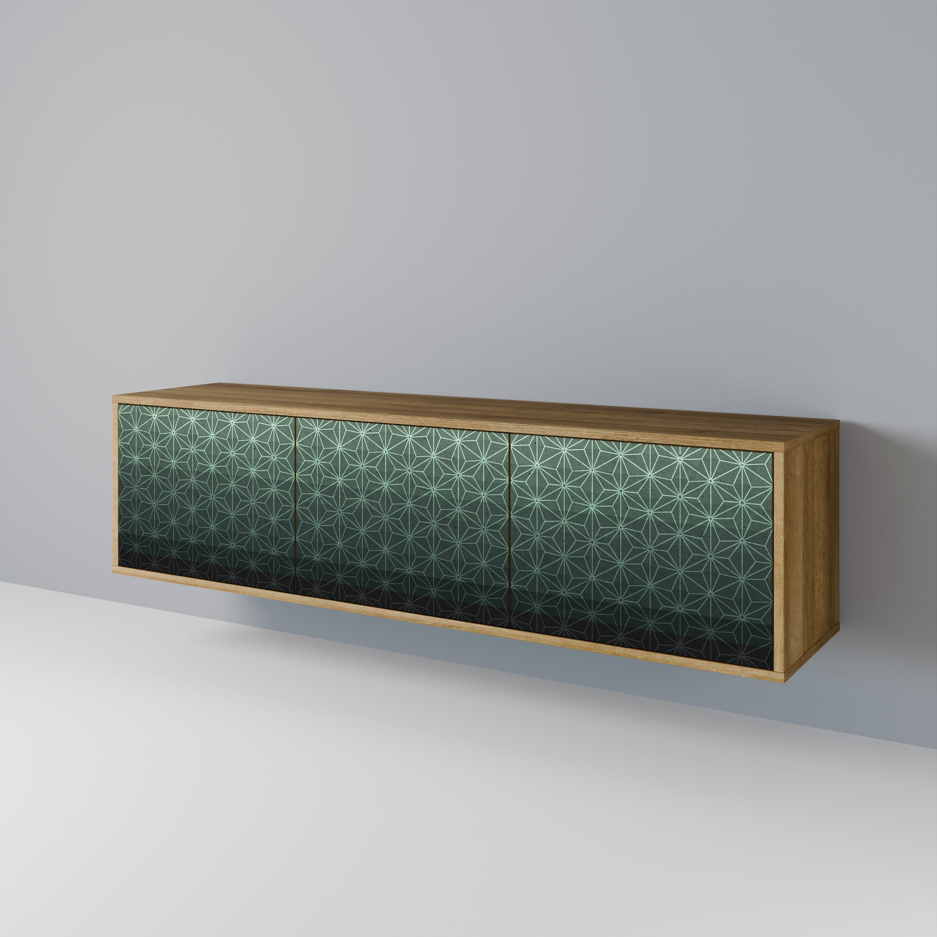 ORNAMENTAL GLIMMER TV-bänk med 3 dörrar