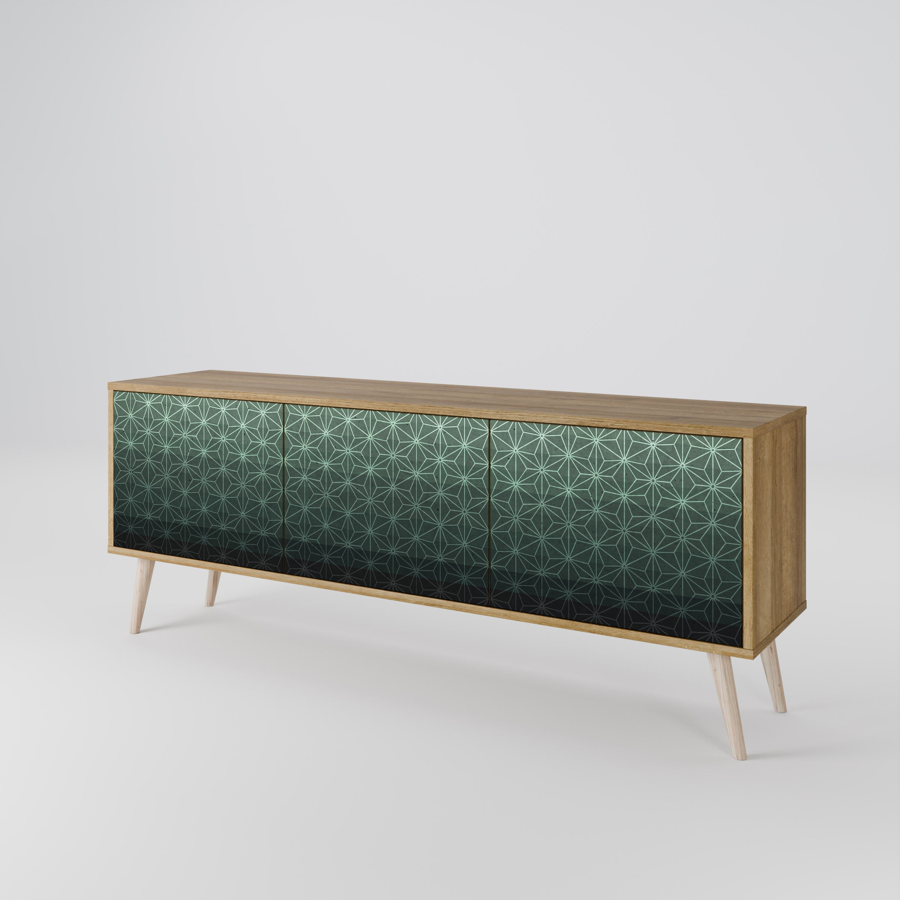 ORNAMENTAL GLIMMER TV-bänk med 3 dörrar