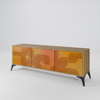 STRENGTHENING RELATION 3-Door TV Stand in Oak Effect