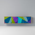 COLD SHOWCASE 3-Door TV Stand in Oak Effect