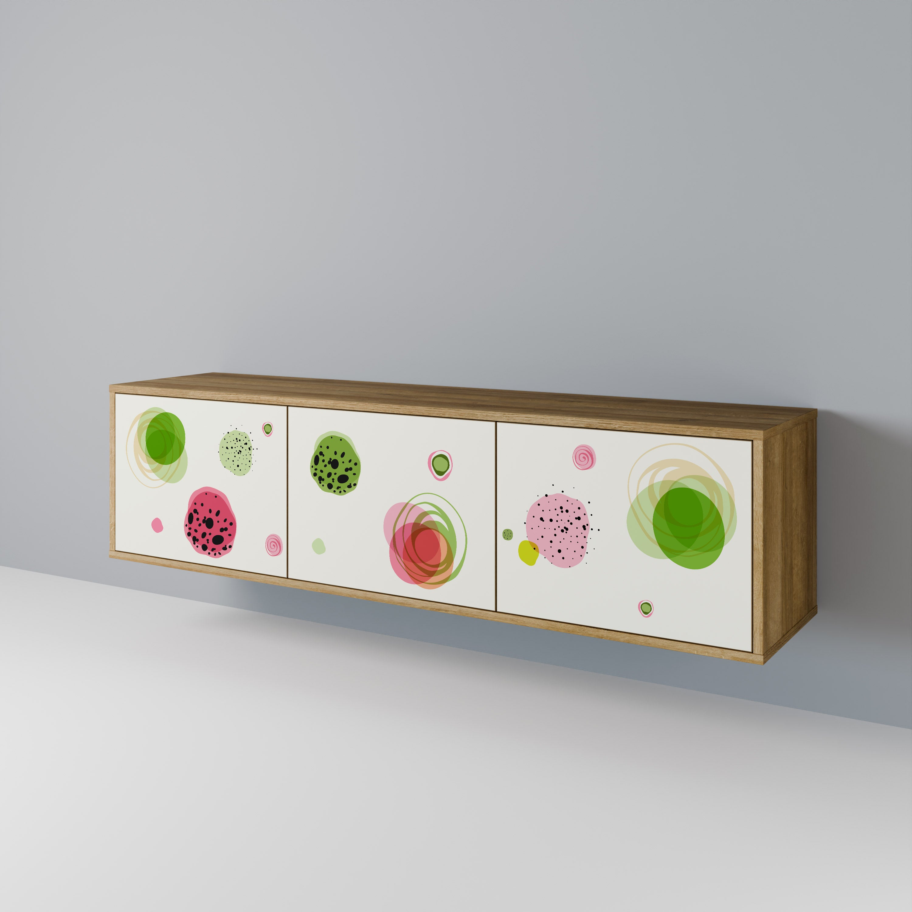 COLORFUL COSMOS TV-bänk med 3 dörrar