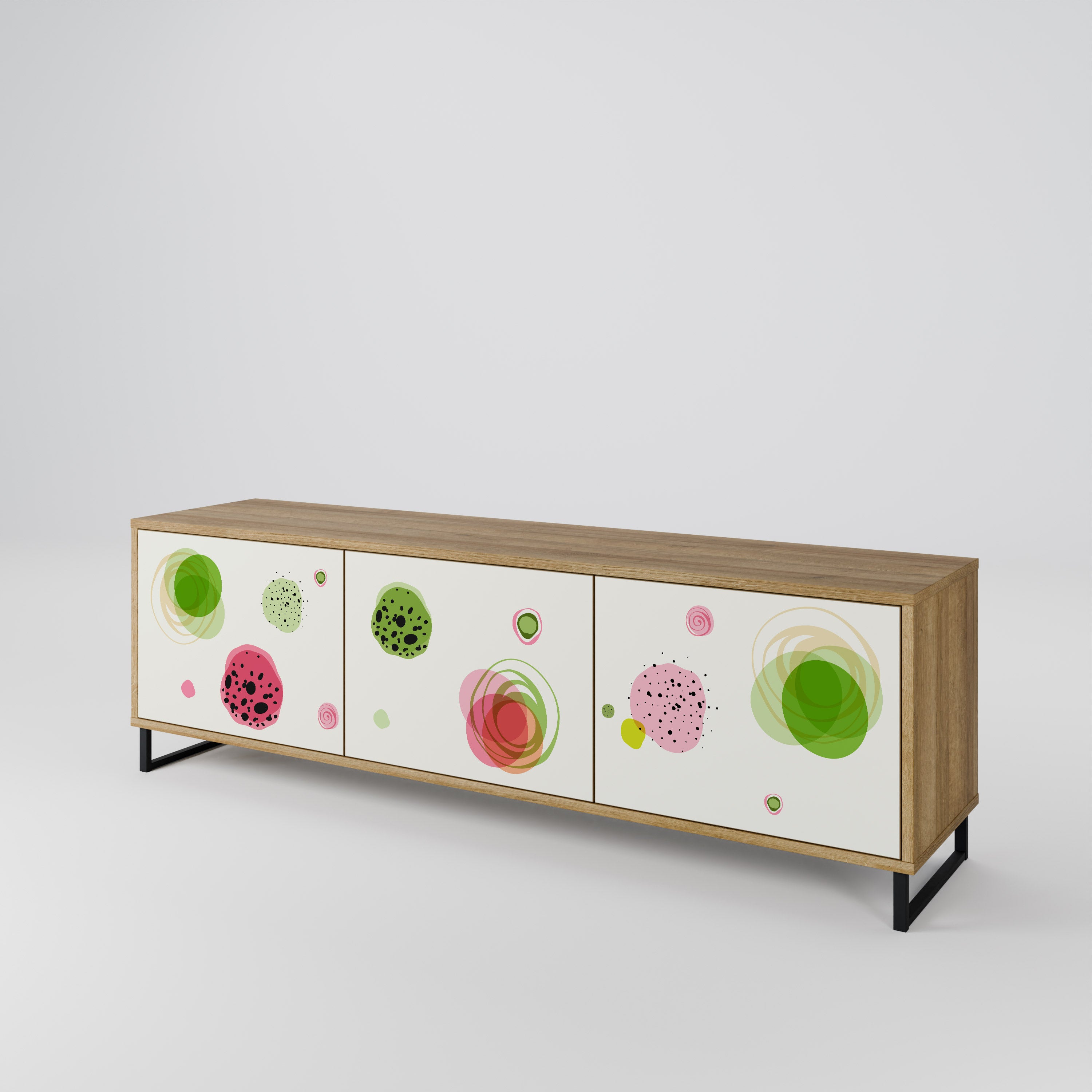 COLORFUL COSMOS TV-bänk med 3 dörrar