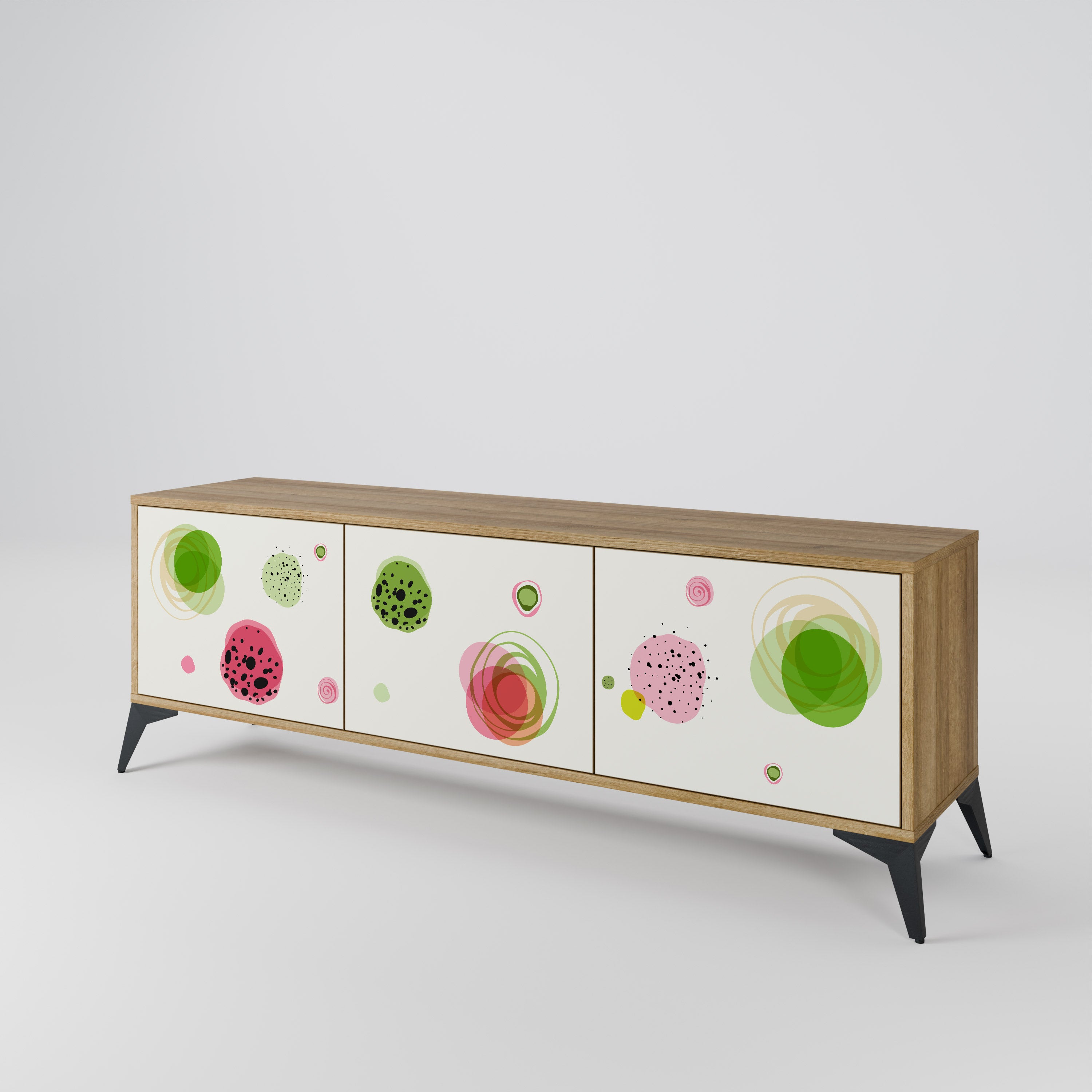 COLORFUL COSMOS TV-bänk med 3 dörrar