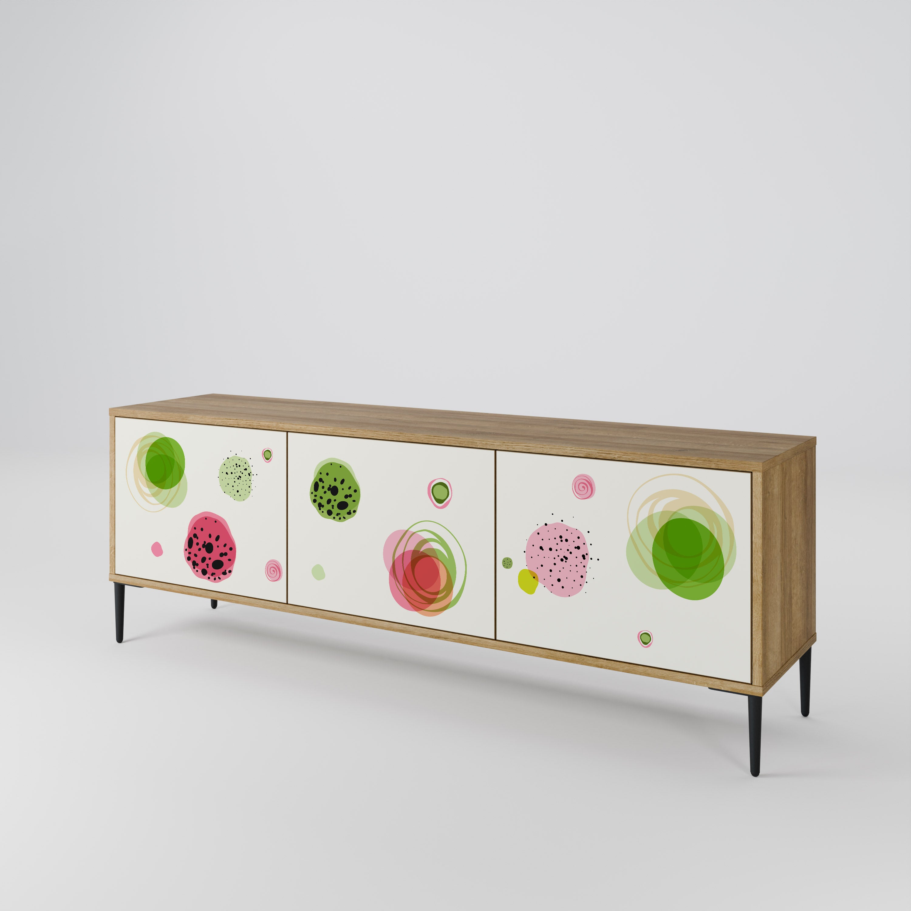 COLORFUL COSMOS TV-bänk med 3 dörrar