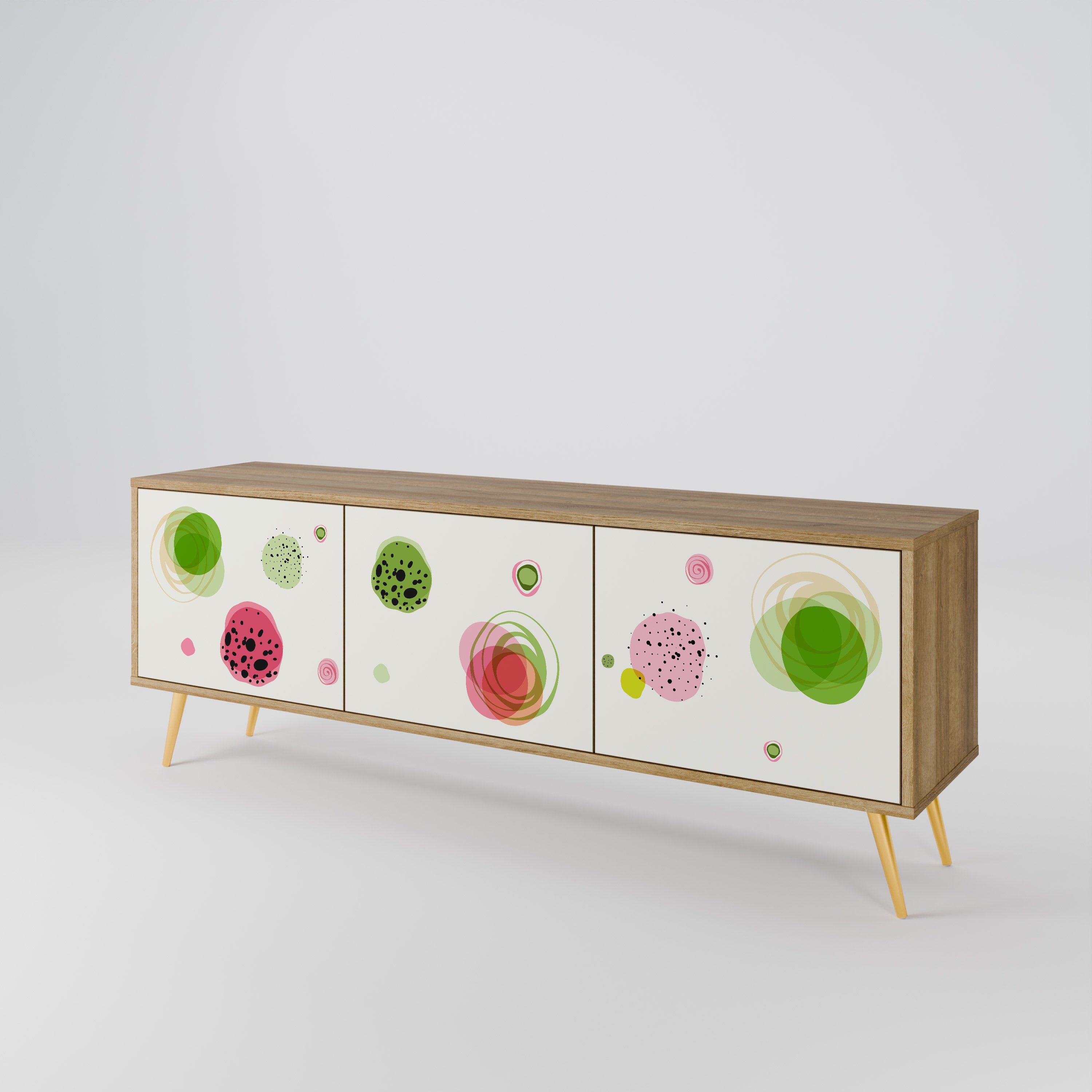 COLORFUL COSMOS TV-bänk med 3 dörrar