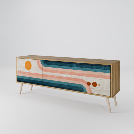 TWO HALVES 3-Door TV Cabinet