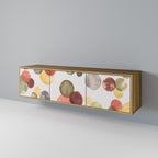 FLEETING HAPPINESS 3-Door TV Stand in Oak Effect